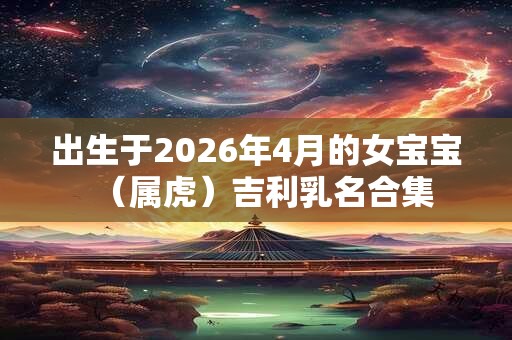 出生于2026年4月的女宝宝（属虎）吉利乳名合集