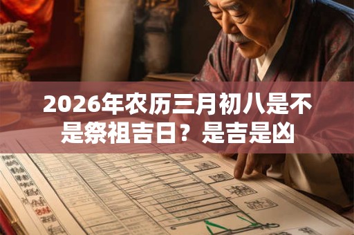 2026年农历三月初八是不是祭祖吉日？是吉是凶