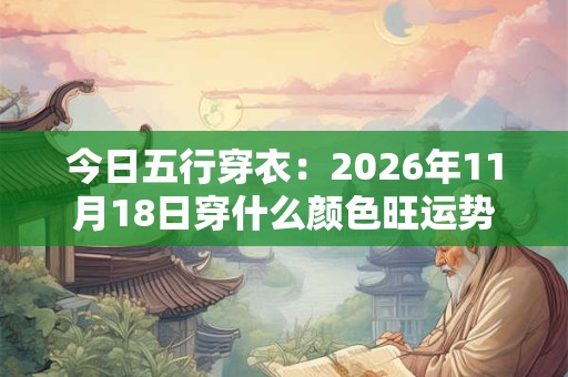 今日五行穿衣：2026年11月18日穿什么颜色旺运势