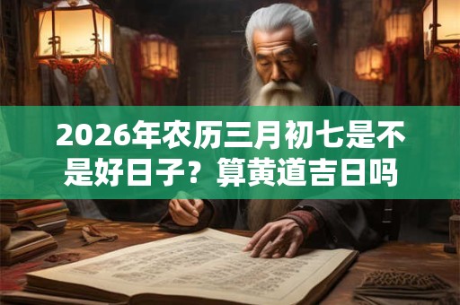 2026年农历三月初七是不是好日子？算黄道吉日吗