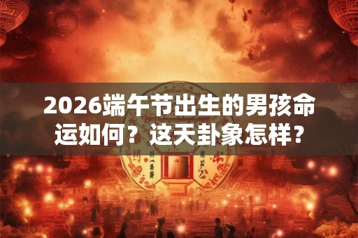 2026端午节出生的男孩命运如何？这天卦象怎样？
