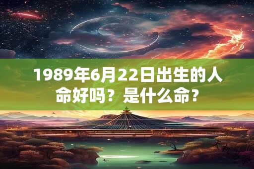 1989年6月22日出生的人命好吗？是什么命？
