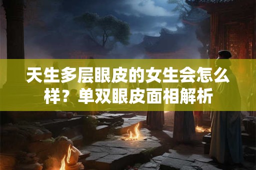 天生多层眼皮的女生会怎么样？单双眼皮面相解析