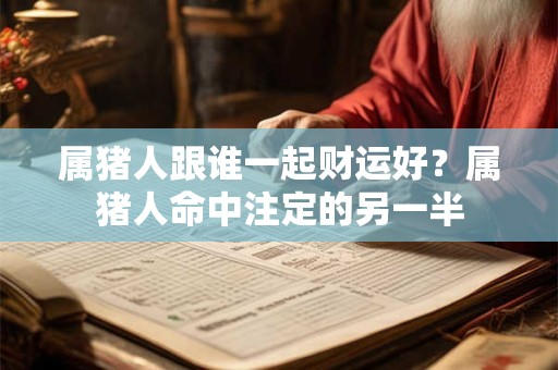 属猪人跟谁一起财运好？属猪人命中注定的另一半