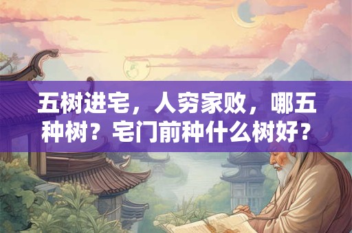五树进宅，人穷家败，哪五种树？宅门前种什么树好？