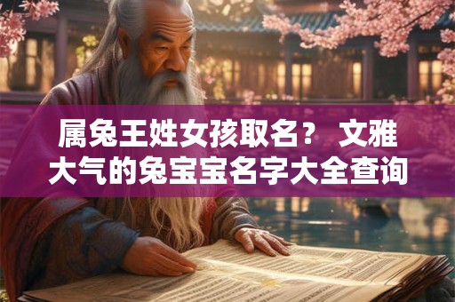 属兔王姓女孩取名？ 文雅大气的兔宝宝名字大全查询