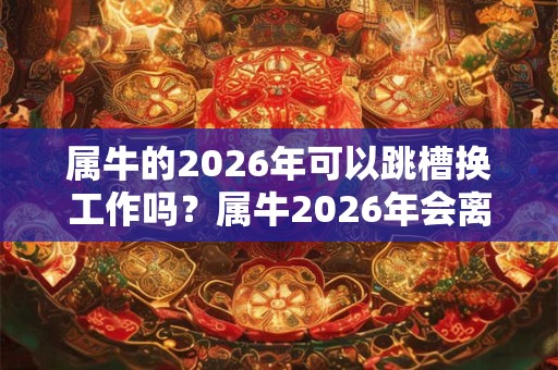 属牛的2026年可以跳槽换工作吗？属牛2026年会离婚吗？