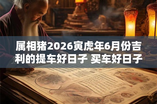 属相猪2026寅虎年6月份吉利的提车好日子 买车好日子 属相猪2026寅虎年6月份吉利的提车好日子 买车好日子