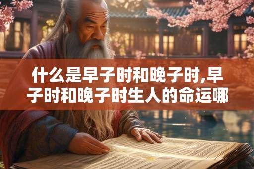 什么是早子时和晚子时,早子时和晚子时生人的命运哪个好？