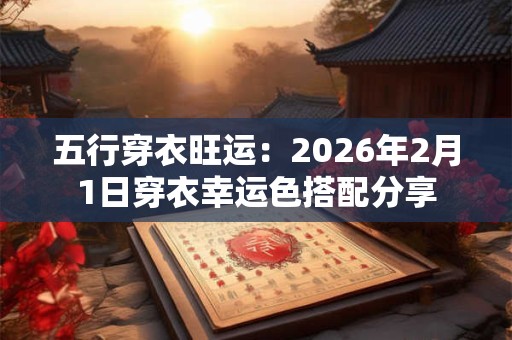 五行穿衣旺运：2026年2月1日穿衣幸运色搭配分享