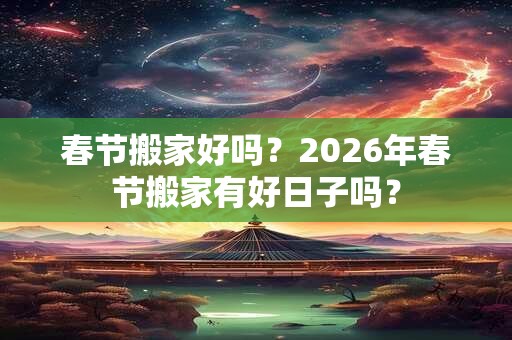 春节搬家好吗?2026年春节搬家有好日子吗? 春节搬家好吗?2026年春节搬家有好日子吗?