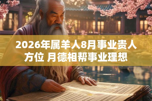 2026年属羊人8月事业贵人方位 月德相帮事业理想