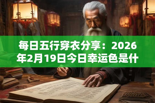 每日五行穿衣分享:2026年2月19日今日幸运色是什么 每日五行穿衣分享:2026年2月19日今日幸运色是什么