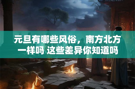 元旦有哪些风俗,南方北方一样吗 这些差异你知道吗 元旦有哪些风俗,南方北方一样吗 这些差异你知道吗