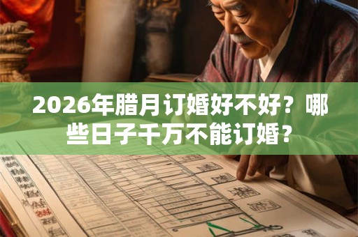 2026年腊月订婚好不好？哪些日子千万不能订婚？