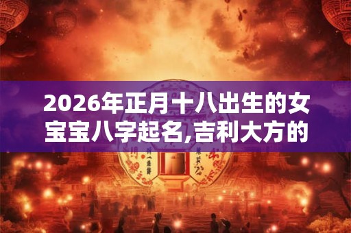 2026年正月十八出生的女宝宝八字起名,吉利大方的女宝宝名字 2026年正月十八出生的女宝宝八字起名,吉利大方的女宝宝名字