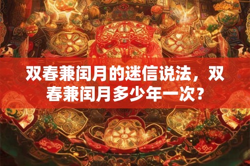 双春兼闰月的迷信说法，双春兼闰月多少年一次？