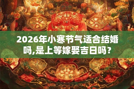2026年小寒节气适合结婚吗,是上等嫁娶吉日吗？