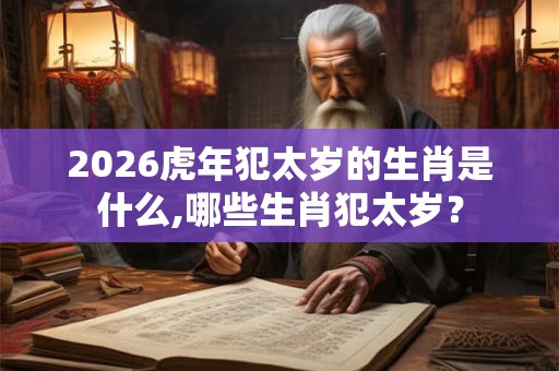 2026虎年犯太岁的生肖是什么,哪些生肖犯太岁？