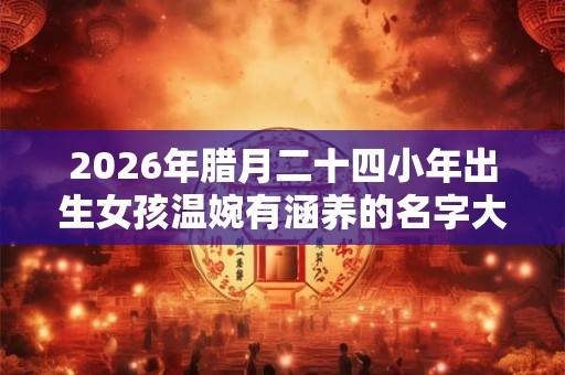 2026年腊月二十四小年出生女孩温婉有涵养的名字大全集 2026年腊月二十四小年出生女孩温婉有涵养的名字大全集