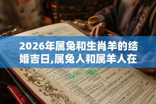 2026年属兔和生肖羊的结婚吉日,属兔人和属羊人在一起长久不 2026年属兔和生肖羊的结婚吉日,属兔人和属羊人在一起长久不