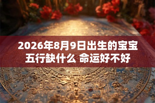 2026年8月9日出生的宝宝五行缺什么 命运好不好