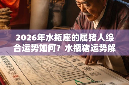 2026年水瓶座的属猪人综合运势如何？水瓶猪运势解析