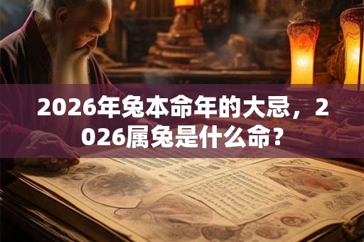2026年兔本命年的大忌,2026属兔是什么命? 2026年兔本命年的大忌,2026属兔是什么命?