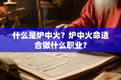什么是炉中火？炉中火命适合做什么职业？