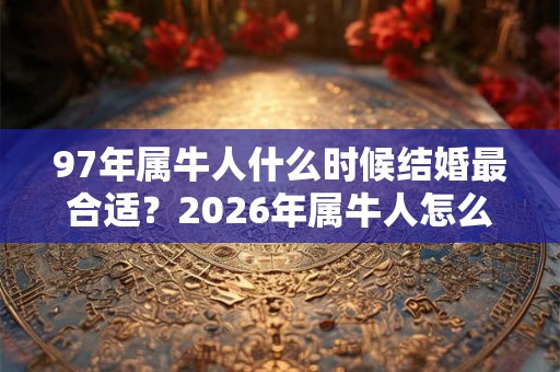 97年属牛人什么时候结婚最合适？2026年属牛人怎么旺桃花？