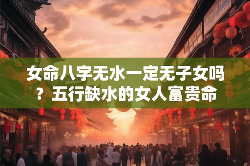 女命八字无水一定无子女吗？五行缺水的女人富贵命