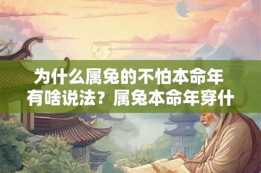 为什么属兔的不怕本命年 有啥说法？属兔本命年穿什么颜色？