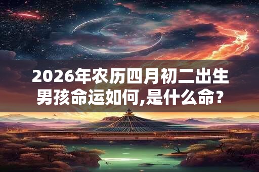 2026年农历四月初二出生男孩命运如何,是什么命？