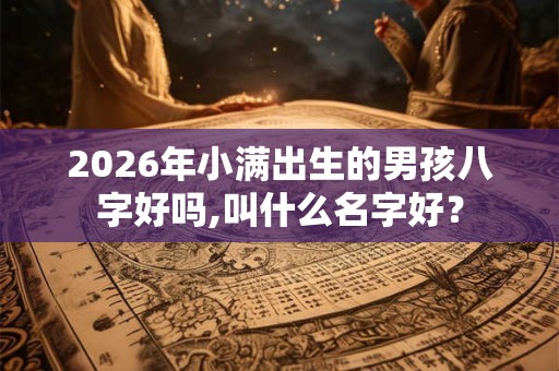 2026年小满出生的男孩八字好吗,叫什么名字好？