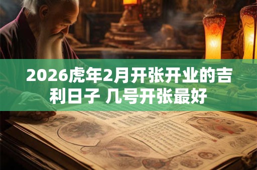 2026虎年2月开张开业的吉利日子 几号开张最好