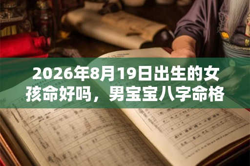 2026年8月19日出生的女孩命好吗,男宝宝八字命格 2026年8月19日出生的女孩命好吗,男宝宝八字命格
