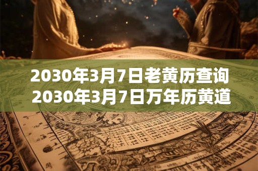 2030年3月7日老黄历查询 2030年3月7日万年历黄道吉日 2030年3月7日老黄历查询 2030年3月7日万年历黄道吉日