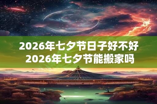 2026年七夕节日子好不好 2026年七夕节能搬家吗 2026年七夕节日子好不好 2026年七夕节能搬家吗