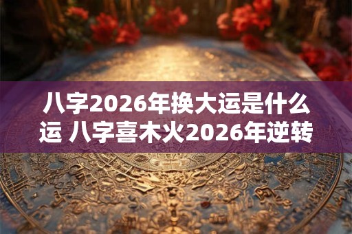 八字2026年换大运是什么运 八字喜木火2026年逆转吗 八字2026年换大运是什么运 八字喜木火2026年逆转吗