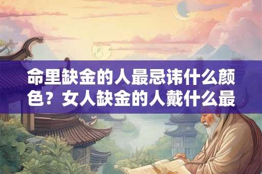命里缺金的人最忌讳什么颜色？女人缺金的人戴什么最旺？