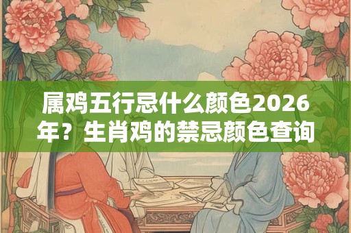 属鸡五行忌什么颜色2026年？生肖鸡的禁忌颜色查询