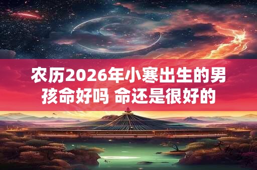 农历2026年小寒出生的男孩命好吗 命还是很好的