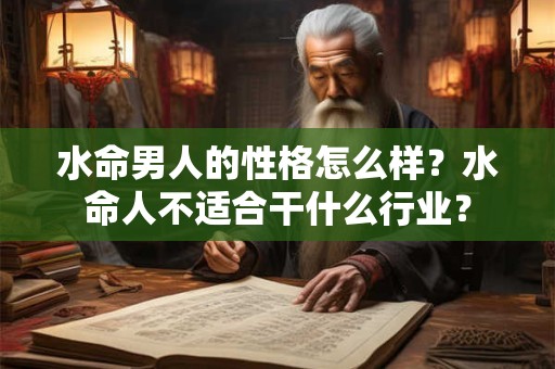 水命男人的性格怎么样?水命人不适合干什么行业? 水命男人的性格怎么样?水命人不适合干什么行业?