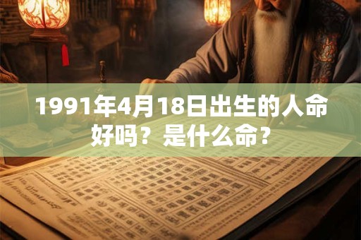 1991年4月18日出生的人命好吗？是什么命？