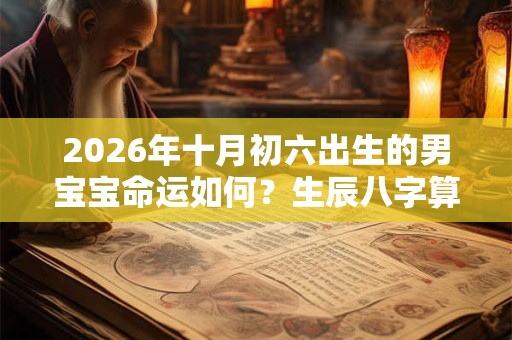 2026年十月初六出生的男宝宝命运如何？生辰八字算命