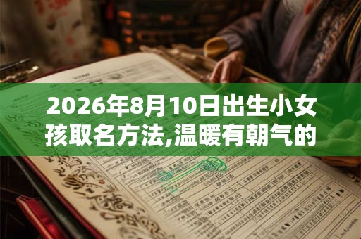 2026年8月10日出生小女孩取名方法,温暖有朝气的名字