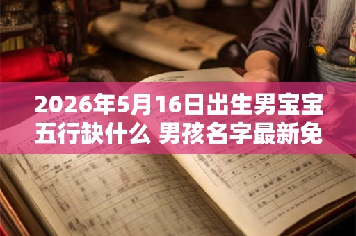 2026年5月16日出生男宝宝五行缺什么 男孩名字最新免费版