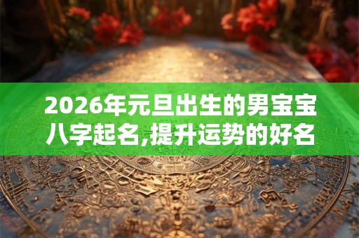 2026年元旦出生的男宝宝八字起名,提升运势的好名字