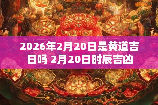 2026年2月20日是黄道吉日吗 2月20日时辰吉凶