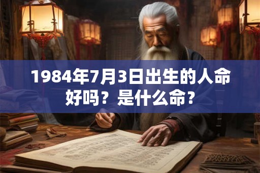 1984年7月3日出生的人命好吗？是什么命？